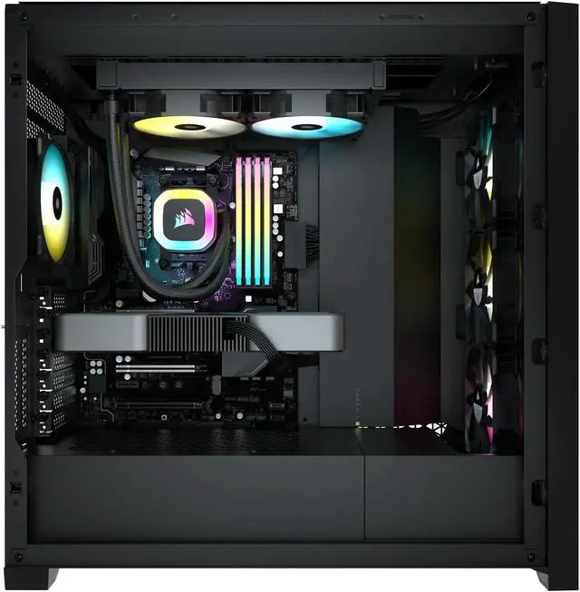 Alt view image 9 of 9 - CORSAIR CORSAIR H100 RGB (575) Liquid / Water Cooling