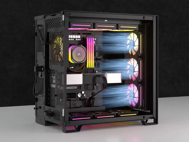 Alt view image 14 of 19 - CORSAIR LX RGB Series, iCUE LINK LX120 RGB, 120mm Fan, Triple Pack