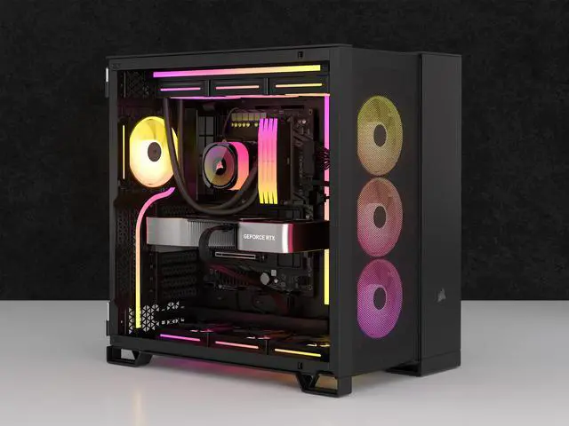 Alt view image 17 of 19 - CORSAIR LX RGB Series, iCUE LINK LX120 RGB, 120mm Fan, Triple Pack