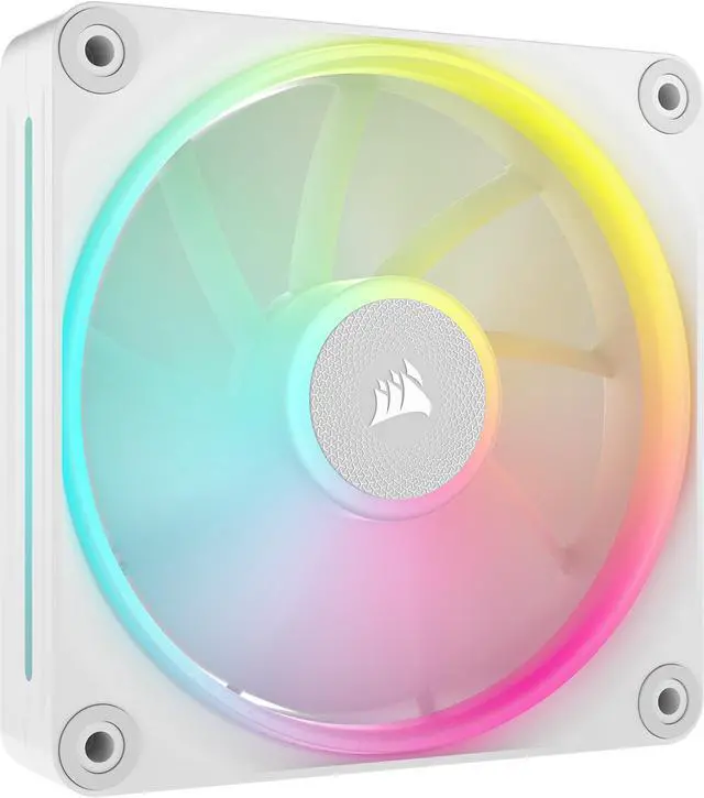 Alt view image 4 of 17 - CORSAIR LX RGB Series, iCUE LINK LX120 RGB White, 120mm Fan, Triple Pack