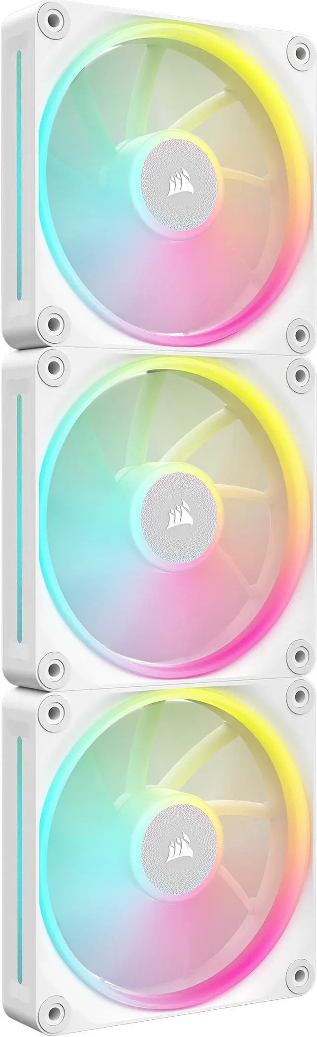 Main image of CORSAIR LX RGB Series, iCUE LINK LX120 RGB White, 120mm Fan, Triple Pack