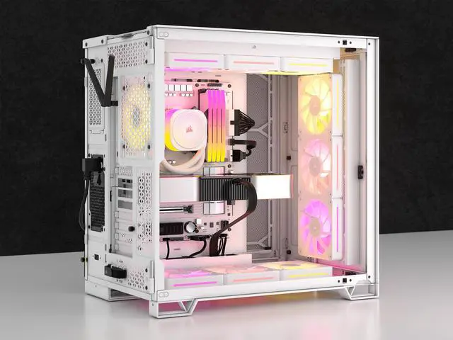 Alt view image 16 of 17 - CORSAIR LX RGB Series, iCUE LINK LX120 RGB White, 120mm Fan, Triple Pack