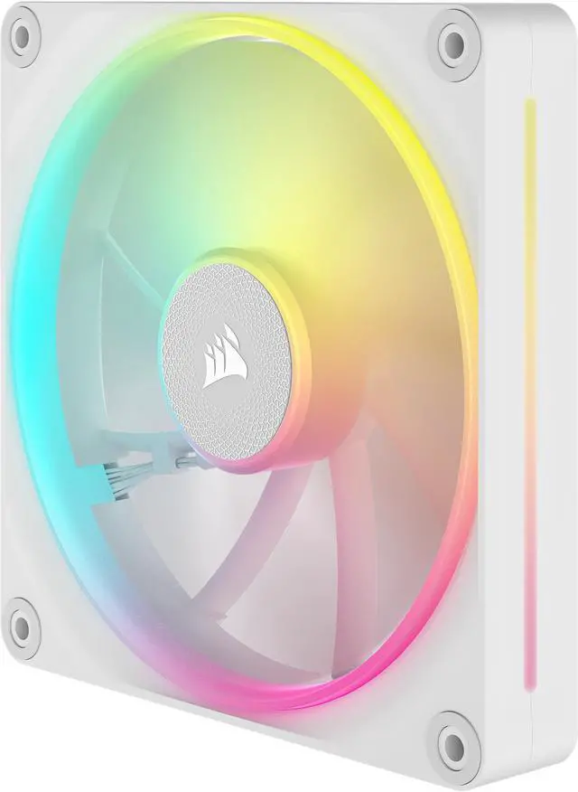 Alt view image 7 of 12 - CORSAIR LX RGB Series, iCUE LINK LX140 RGB White, 140mm Fan, Dual Pack