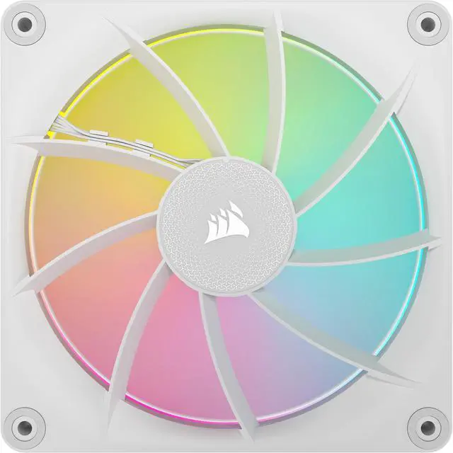 Alt view image 9 of 12 - CORSAIR LX RGB Series, iCUE LINK LX140 RGB White, 140mm Fan, Dual Pack