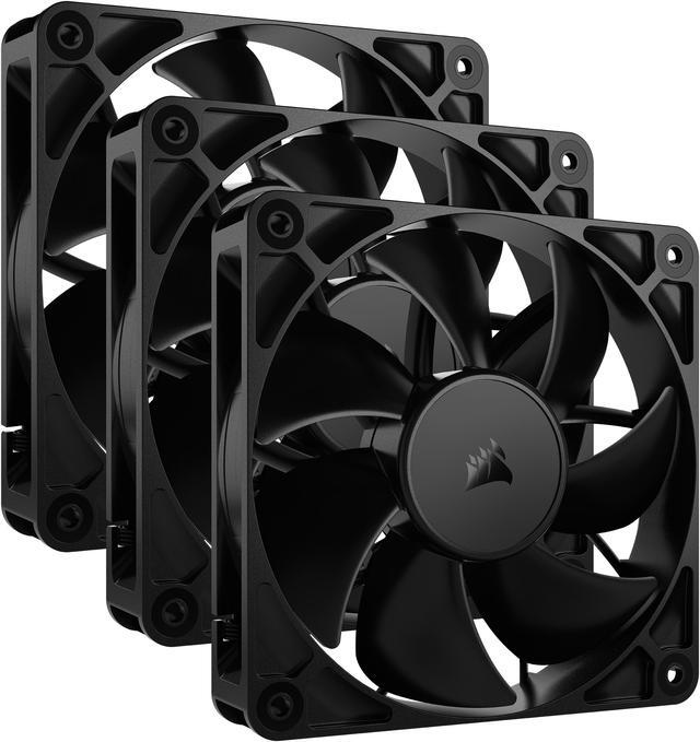 Main image of CORSAIR RS120 PWM 120mm Fans Triple Pack - Simplified Control - Daisy-Chain 4-Pin PWM Connection - Concentrated AirGuide Cooling - Magnetic Dome Bearing