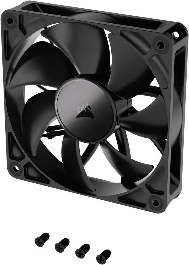 Alt view image 9 of 10 - CORSAIR RS120 PWM 120mm Fan - Simplified Control - Daisy-Chain 4-Pin PWM Connection - Concentrated AirGuide Cooling - Magnetic Dome Bearing