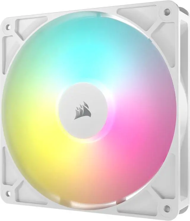 Alt view image 7 of 12 - CORSAIR RS140 ARGB PWM 140mm Fans Dual Pack - White - Simplified Control - Daisy-Chain 4-Pin PWM and +5V ARGB Connections - Concentrated AirGuide Cooling - Magnetic Dome Bearing