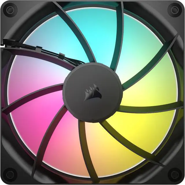 Alt view image 3 of 12 - CORSAIR RS140 ARGB PWM 140mm Fans Dual Pack - Simplified Control - Daisy-Chain 4-Pin PWM and +5V ARGB Connections - Concentrated AirGuide Cooling - Magnetic Dome Bearing