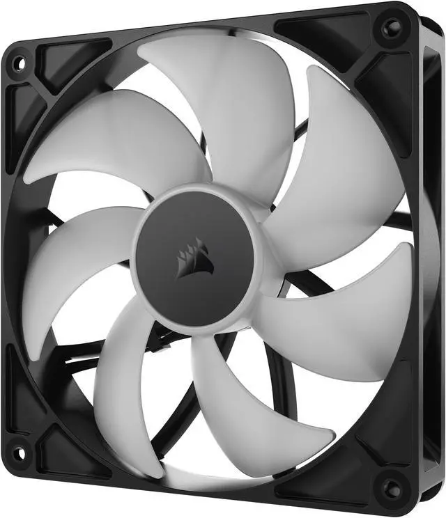 Alt view image 9 of 12 - CORSAIR RS140 ARGB PWM 140mm Fans Dual Pack - Simplified Control - Daisy-Chain 4-Pin PWM and +5V ARGB Connections - Concentrated AirGuide Cooling - Magnetic Dome Bearing
