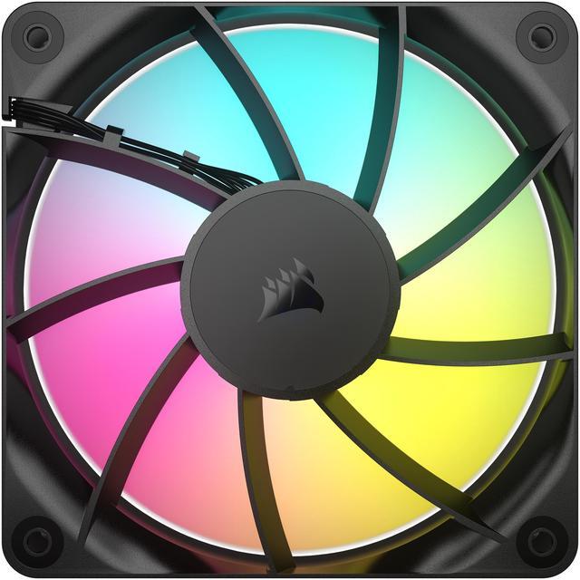 Main image of CORSAIR RS120 ARGB PWM 120mm Fan - Simplified Control - Daisy-Chain 4-Pin PWM and +5V ARGB Connections - Concentrated AirGuide Cooling - Magnetic Dome Bearing