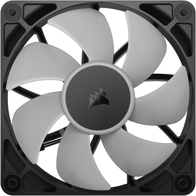 Alt view image 3 of 10 - CORSAIR RS120 ARGB PWM 120mm Fan - Simplified Control - Daisy-Chain 4-Pin PWM and +5V ARGB Connections - Concentrated AirGuide Cooling - Magnetic Dome Bearing