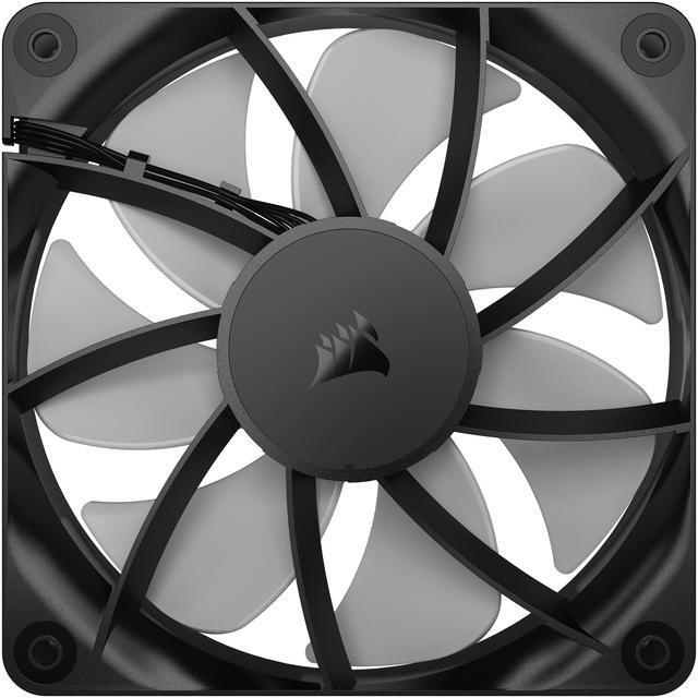 Alt view image 4 of 10 - CORSAIR RS120 ARGB PWM 120mm Fan - Simplified Control - Daisy-Chain 4-Pin PWM and +5V ARGB Connections - Concentrated AirGuide Cooling - Magnetic Dome Bearing
