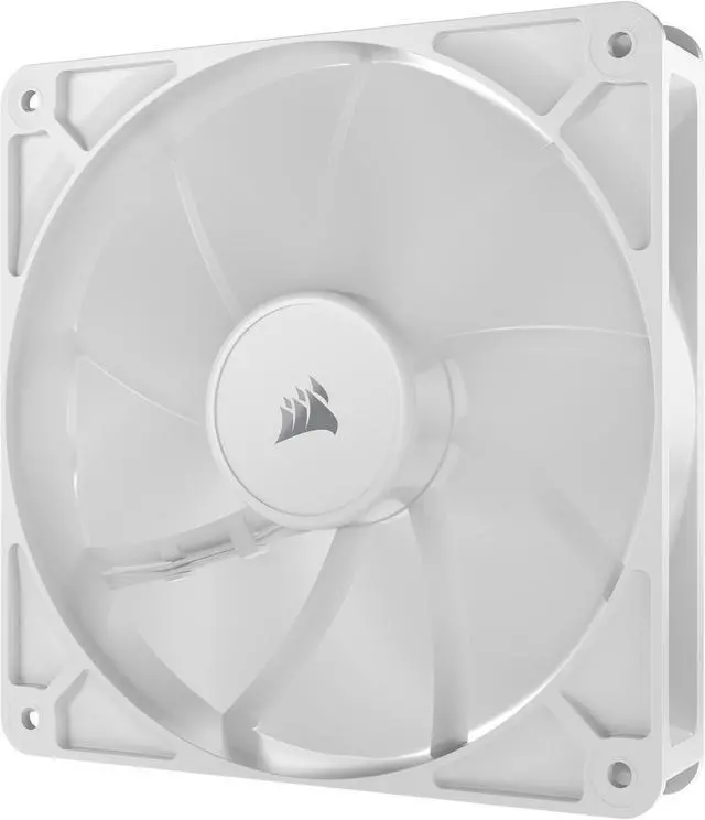 Alt view image 4 of 8 - CORSAIR RS140 PWM 140mm Fan – White - Simplified Control - Daisy-Chain 4-Pin PWM Connection - Concentrated AirGuide Cooling - Magnetic Dome Bearing