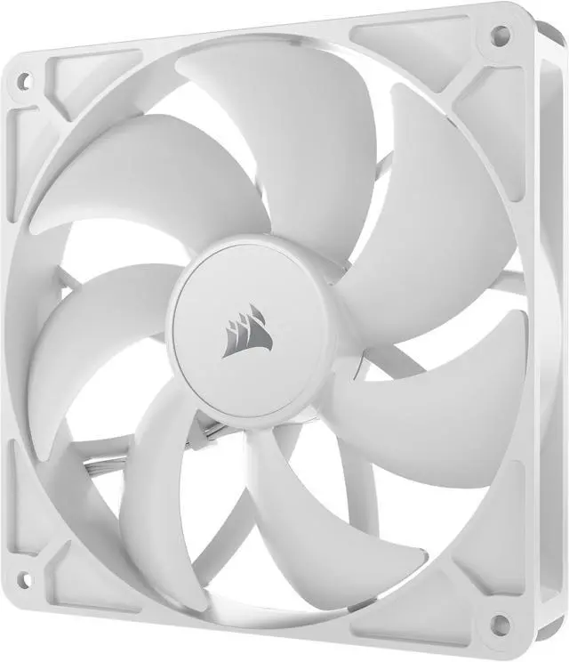 Alt view image 5 of 8 - CORSAIR RS140 PWM 140mm Fan – White - Simplified Control - Daisy-Chain 4-Pin PWM Connection - Concentrated AirGuide Cooling - Magnetic Dome Bearing