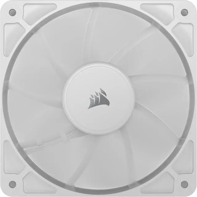 Alt view image 4 of 10 - CORSAIR RS120 PWM 120mm Fans Triple Pack - White - Simplified Control - Daisy-Chain 4-Pin PWM Connection - Concentrated AirGuide Cooling - Magnetic Dome Bearing