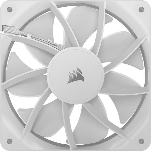 Alt view image 5 of 10 - CORSAIR RS120 PWM 120mm Fans Triple Pack - White - Simplified Control - Daisy-Chain 4-Pin PWM Connection - Concentrated AirGuide Cooling - Magnetic Dome Bearing