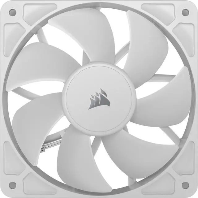 Alt view image 6 of 10 - CORSAIR RS120 PWM 120mm Fans Triple Pack - White - Simplified Control - Daisy-Chain 4-Pin PWM Connection - Concentrated AirGuide Cooling - Magnetic Dome Bearing