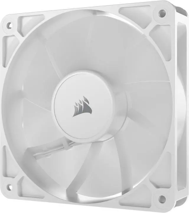 Alt view image 7 of 10 - CORSAIR RS120 PWM 120mm Fans Triple Pack - White - Simplified Control - Daisy-Chain 4-Pin PWM Connection - Concentrated AirGuide Cooling - Magnetic Dome Bearing