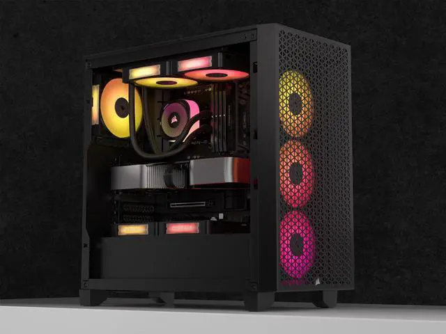 Alt view image 8 of 11 - CORSAIR iCUE LINK TITAN 280 RX RGB Liquid CPU Cooler - RX140 RGB Fans - Fits Intel LGA 1851/1700, AMD AM5/AM4 - iCUE LINK System Hub Included