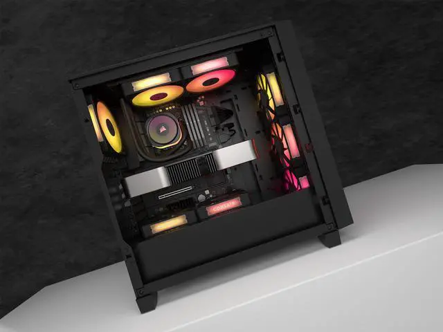Alt view image 9 of 11 - CORSAIR iCUE LINK TITAN 240 RX RGB Liquid CPU Cooler - RX120 RGB Fans - Fits Intel LGA 1851/1700, AMD AM5/AM4 - iCUE LINK System Hub Included