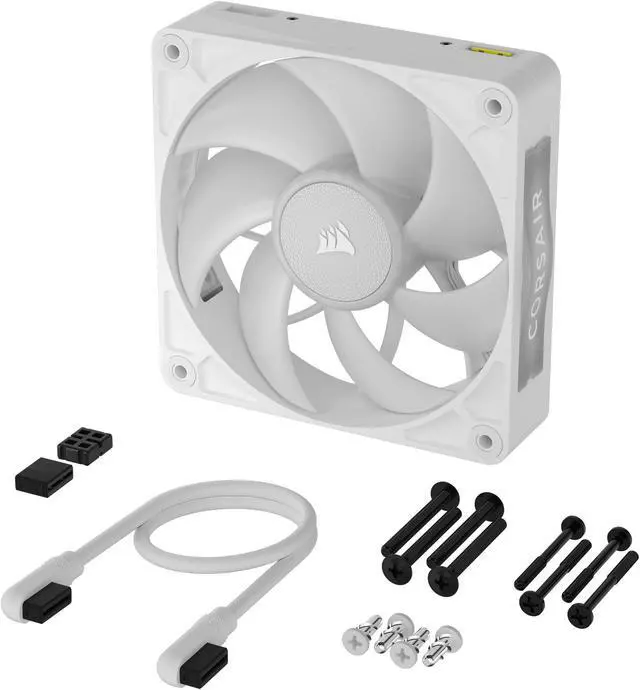Alt view image 7 of 7 - CORSAIR iCUE LINK RX120 MAX RGB 120mm PWM Thick Fan - Expansion Kit – White – High Static Pressure Fan – Up to 2,000 RPM – 30mm Thickness – Eight RGB LEDs