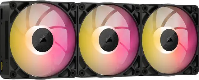 Alt view image 2 of 10 - CORSAIR iCUE LINK RX120 MAX RGB 120mm PWM Thick Fan - Expansion Kit – High Static Pressure Fan – Up to 2,000 RPM – 30mm Thickness – Eight RGB LEDs
