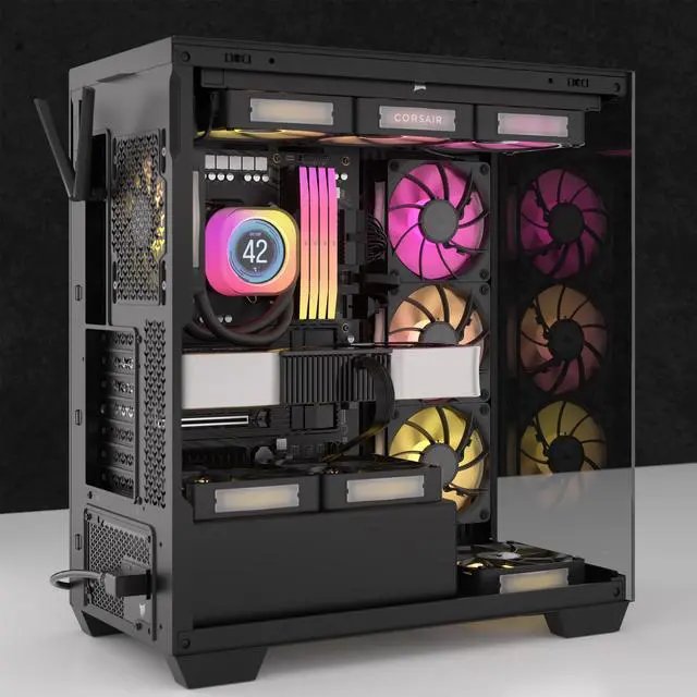 Alt view image 5 of 10 - CORSAIR iCUE LINK RX120 MAX RGB 120mm PWM Thick Fan - Expansion Kit – High Static Pressure Fan – Up to 2,000 RPM – 30mm Thickness – Eight RGB LEDs