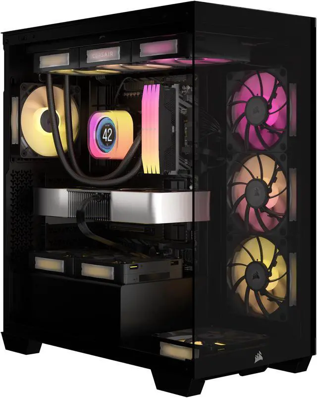 Alt view image 6 of 10 - CORSAIR iCUE LINK RX120 MAX RGB 120mm PWM Thick Fan - Expansion Kit – High Static Pressure Fan – Up to 2,000 RPM – 30mm Thickness – Eight RGB LEDs