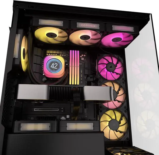 Alt view image 7 of 10 - CORSAIR iCUE LINK RX120 MAX RGB 120mm PWM Thick Fan - Expansion Kit – High Static Pressure Fan – Up to 2,000 RPM – 30mm Thickness – Eight RGB LEDs