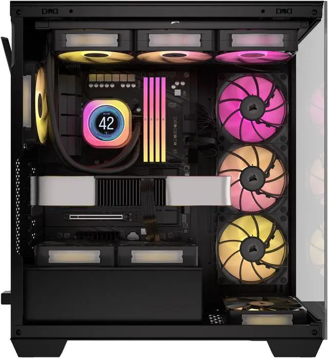 Alt view image 9 of 10 - CORSAIR iCUE LINK RX120 MAX RGB 120mm PWM Thick Fan - Expansion Kit – High Static Pressure Fan – Up to 2,000 RPM – 30mm Thickness – Eight RGB LEDs