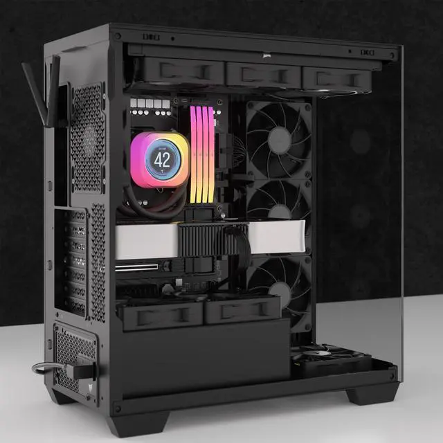 Alt view image 13 of 18 - CORSAIR iCUE LINK RX120 MAX 120mm PWM Thick Fans - Starter Kit – High Static Pressure Fan  – Up to 2,000 RPM – 30mm Thickness – iCUE LINK System Hub Included