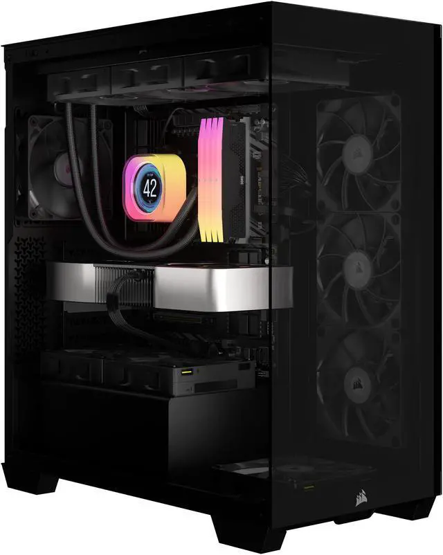 Alt view image 14 of 18 - CORSAIR iCUE LINK RX120 MAX 120mm PWM Thick Fans - Starter Kit – High Static Pressure Fan  – Up to 2,000 RPM – 30mm Thickness – iCUE LINK System Hub Included