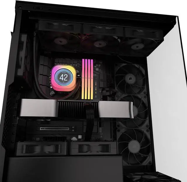 Alt view image 15 of 18 - CORSAIR iCUE LINK RX120 MAX 120mm PWM Thick Fans - Starter Kit – High Static Pressure Fan  – Up to 2,000 RPM – 30mm Thickness – iCUE LINK System Hub Included