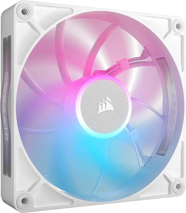 Alt view image 3 of 9 - CORSAIR iCUE LINK RX140 MAX RGB 140mm PWM Thick Fans - Starter Kit – White – High Static Pressure Fan – Up to 1,600 RPM – 30mm Thickness – iCUE LINK System Hub Included