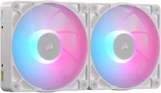 Alt view image 2 of 9 - CORSAIR iCUE LINK RX140 MAX RGB 140mm PWM Thick Fans - Starter Kit – White – High Static Pressure Fan – Up to 1,600 RPM – 30mm Thickness – iCUE LINK System Hub Included