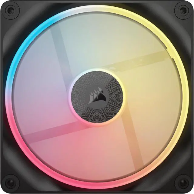 Alt view image 4 of 9 - CORSAIR iCUE LINK LX140-R RGB 140mm PWM Reverse Fans Starter Kit - Reverse Fan Blade -  Dual Light Loops - Easy iCUE LINK Connectivity - Magnetic Dome Bearing