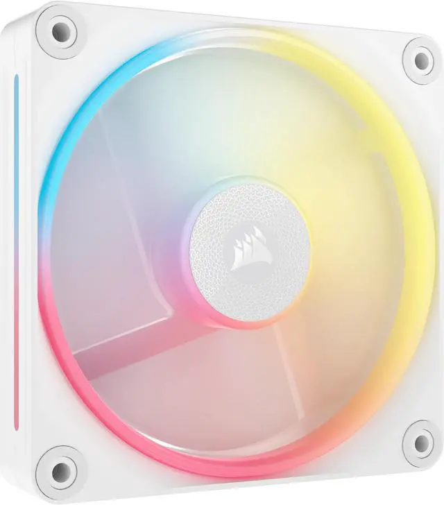 Alt view image 6 of 9 - CORSAIR iCUE LINK LX120-R RGB 120mm PWM Reverse Fans Starter Kit - White – Reverse Fan  Blade - Dual Light Loops - Easy iCUE LINK Connectivity - Magnetic Dome Bearing