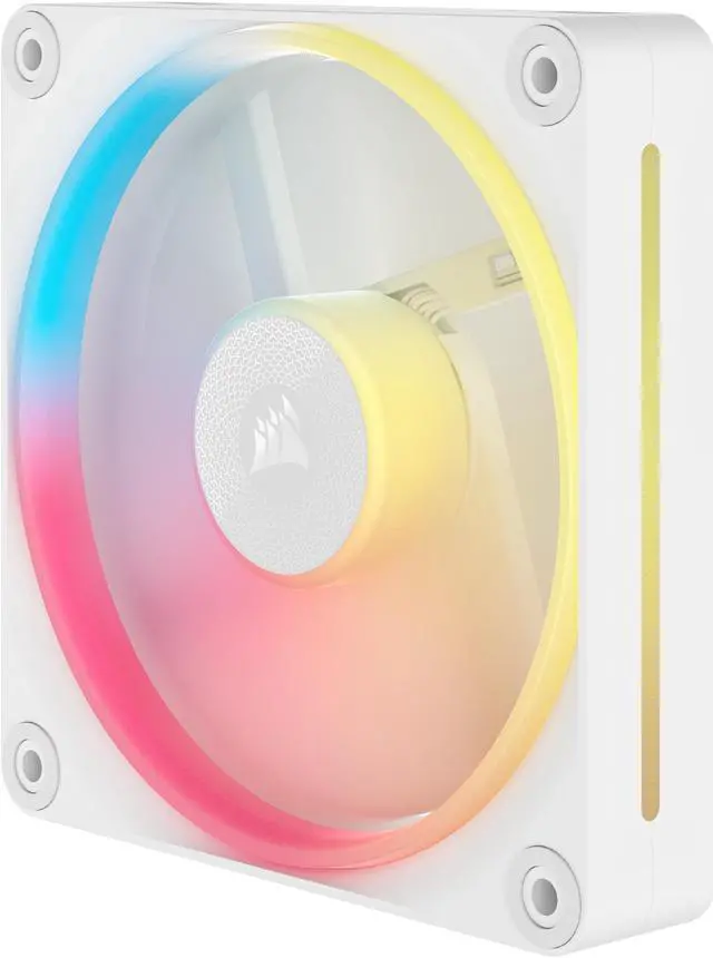 Alt view image 7 of 9 - CORSAIR iCUE LINK LX120-R RGB 120mm PWM Reverse Fans Starter Kit - White – Reverse Fan  Blade - Dual Light Loops - Easy iCUE LINK Connectivity - Magnetic Dome Bearing