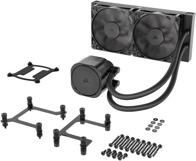Alt view image 9 of 19 - CORSAIR NAUTILUS 240 RS Liquid CPU Cooler – RS120 Fans – Fits Intel® LGA 1851/1700, AMD® AM5/AM4 – Simple Daisy-Chain - Direct Motherboard Connection