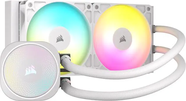 Alt view image 8 of 17 - CORSAIR NAUTILUS 240 RS ARGB Liquid CPU Cooler – White – RS120 ARGB Fans – Fits Intel®  LGA 1851, AMD® AM5/AM4 – Simple Daisy-Chain Connections - Direct Motherboard  Connection