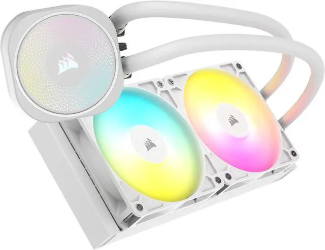 Alt view image 10 of 17 - CORSAIR NAUTILUS 240 RS ARGB Liquid CPU Cooler – White – RS120 ARGB Fans – Fits Intel®  LGA 1851, AMD® AM5/AM4 – Simple Daisy-Chain Connections - Direct Motherboard  Connection
