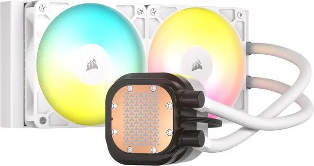 Alt view image 11 of 17 - CORSAIR NAUTILUS 240 RS ARGB Liquid CPU Cooler – White – RS120 ARGB Fans – Fits Intel®  LGA 1851, AMD® AM5/AM4 – Simple Daisy-Chain Connections - Direct Motherboard  Connection