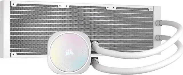 Alt view image 10 of 20 - CORSAIR NAUTILUS 360 RS ARGB Liquid CPU Cooler – White – RS120 ARGB Fans – Fits Intel®  LGA 1851, AMD® AM5/AM4 – Simple Daisy-Chain Connections - Direct Motherboard  Connection