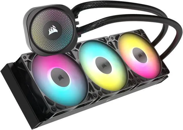 Alt view image 3 of 20 - CORSAIR NAUTILUS 360 RS ARGB Liquid CPU Cooler – RS120 ARGB Fans – Fits Intel® LGA 1851,  AMD® AM5/AM4 – Simple Daisy-Chain Connections - Direct Motherboard Connection