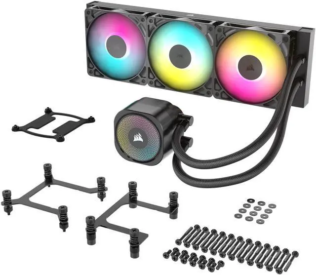 Alt view image 6 of 20 - CORSAIR NAUTILUS 360 RS ARGB Liquid CPU Cooler – RS120 ARGB Fans – Fits Intel® LGA 1851,  AMD® AM5/AM4 – Simple Daisy-Chain Connections - Direct Motherboard Connection