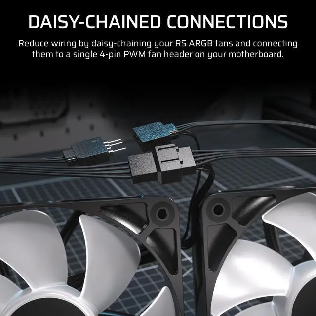 Alt view image 18 of 20 - CORSAIR NAUTILUS 360 RS ARGB Liquid CPU Cooler – RS120 ARGB Fans – Fits Intel® LGA 1851,  AMD® AM5/AM4 – Simple Daisy-Chain Connections - Direct Motherboard Connection