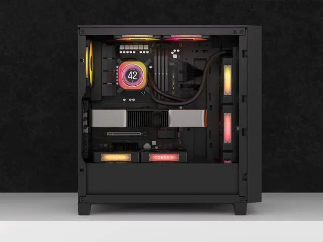 Alt view image 12 of 16 - CORSAIR iCUE LINK TITAN 360 RX LCD Liquid CPU Cooler – RX120 RGB Fans – Fits Intel® LGA  1851/1700, AMD® AM5/AM4 – iCUE LINK System Hub Included