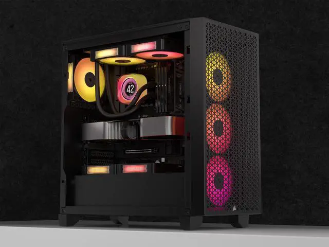Alt view image 12 of 17 - CORSAIR iCUE LINK TITAN 240 RX LCD Liquid CPU Cooler – RX120 RGB Fans – Fits Intel® LGA 1851/1700, AMD® AM5/AM4 – iCUE LINK System Hub Included