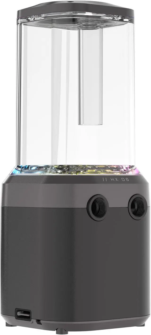 Alt view image 6 of 10 - CORSAIR iCUE LINK XD6 RGB ELITE Pump Reservoir Unit CORSAIR iCUE LINK XD6 RGB ELITE Pump/Reservoir offers high coolant flow, a sleek design, RGB lighting, and streamlined connection to the iCUE LINK