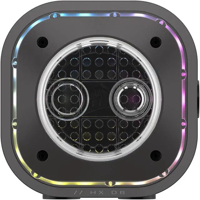 Alt view image 9 of 10 - CORSAIR iCUE LINK XD6 RGB ELITE Pump Reservoir Unit CORSAIR iCUE LINK XD6 RGB ELITE Pump/Reservoir offers high coolant flow, a sleek design, RGB lighting, and streamlined connection to the iCUE LINK